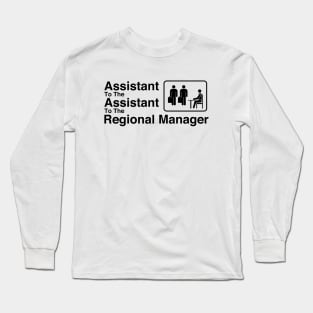 The Office - Assistant To The Assistant To The Regional Manager Black Long Sleeve T-Shirt